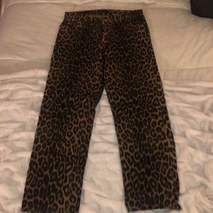 Zara Leopard Print Jeans!